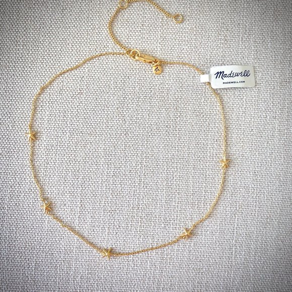 Madewell NWT Delicate Starfish Chain Necklace - Picture 3 of 7